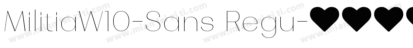 MilitiaW10-Sans Regu字体转换